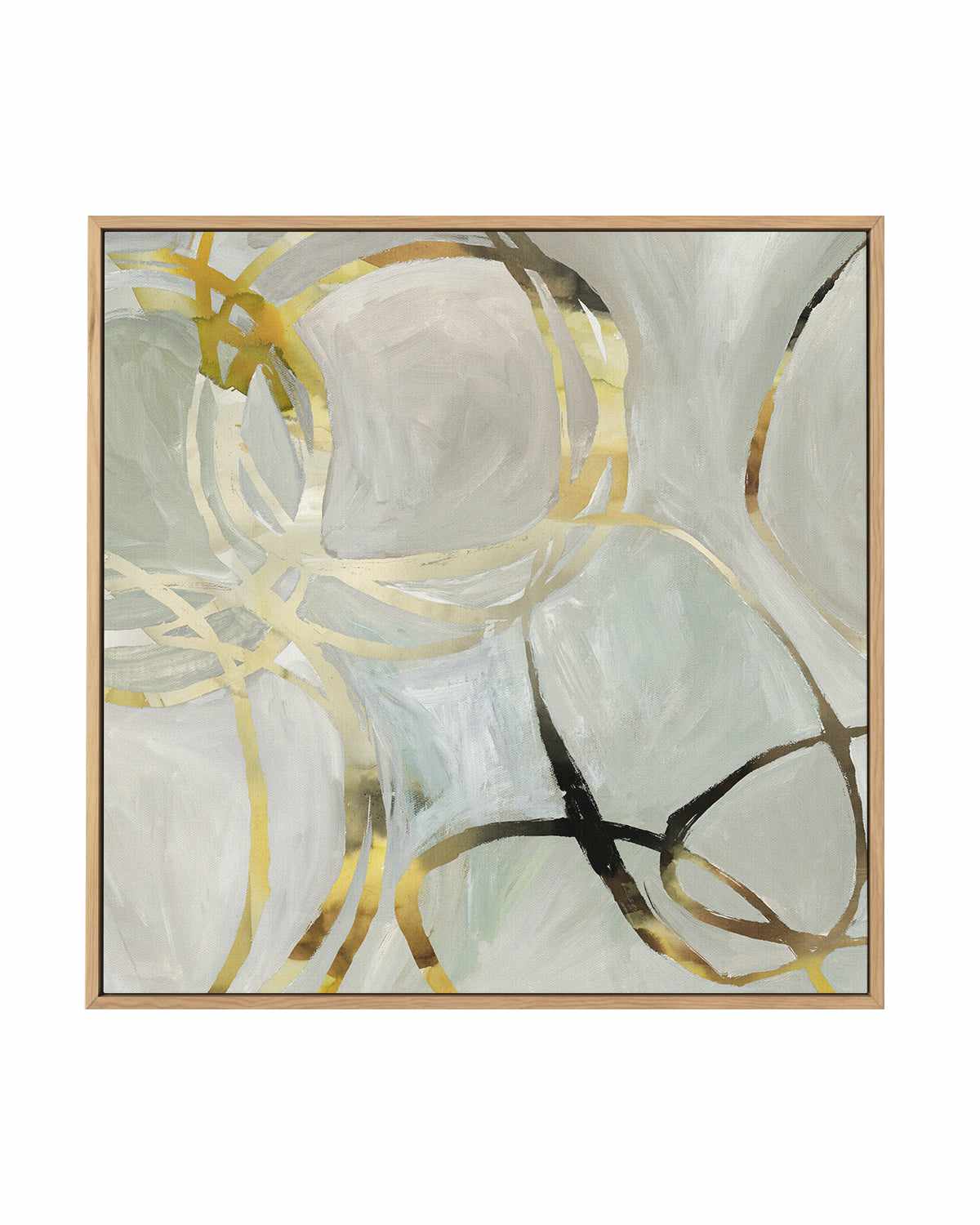 Linked I | Framed Canvas Art Print