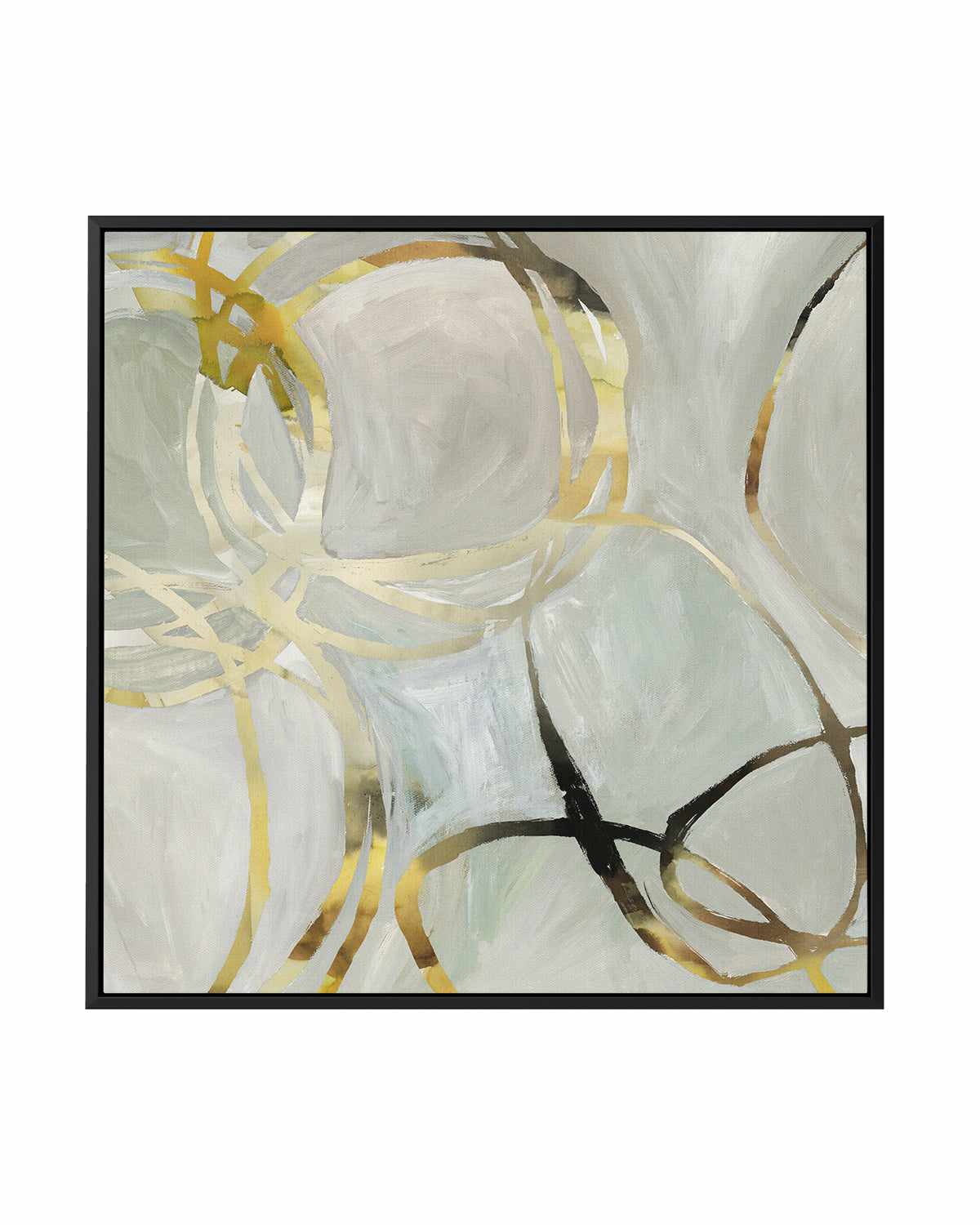 Linked I | Framed Canvas Art Print