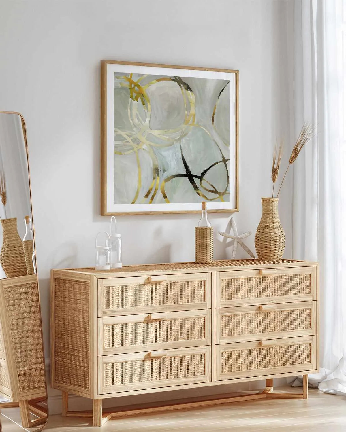 Linked I Art Print from Olive et Oriel where you can shop wallpaper and artworks online