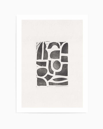 Linocut Abstract #2 | Art Print from Olive et Oriel where you can shop wallpaper and artworks online