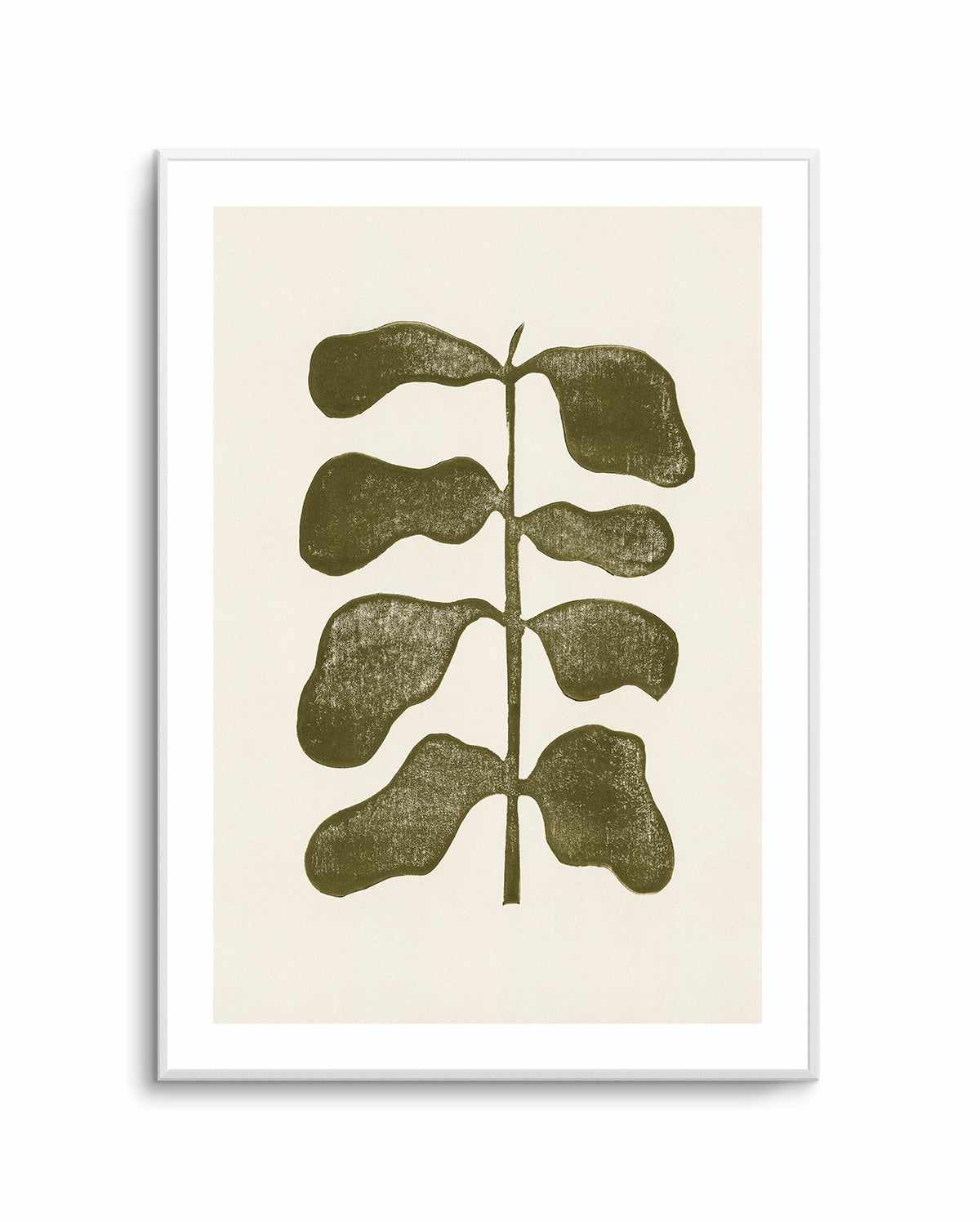 Linocut Plant By Alisa Galitsyna | Art Print