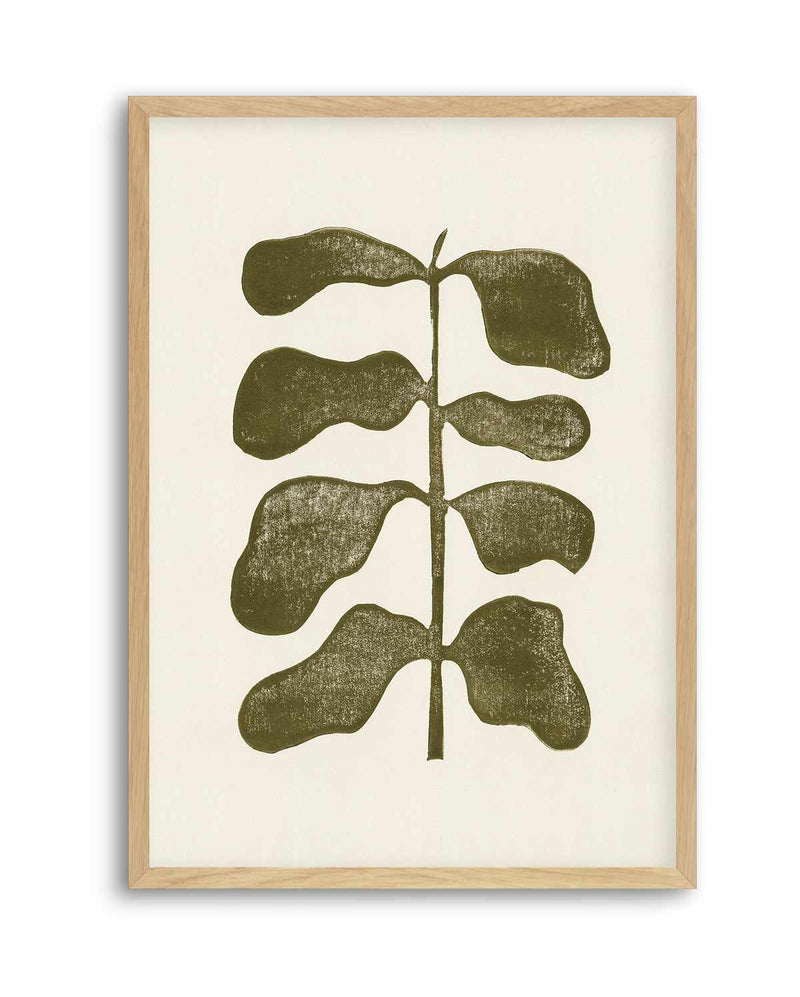 Linocut Plant By Alisa Galitsyna | Art Print