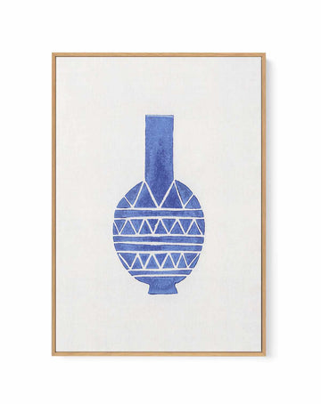 Linocut Vase VIII By Alisa Galitsyna | Framed Canvas Art Print from Olive et Oriel where you can shop wallpaper and artworks online