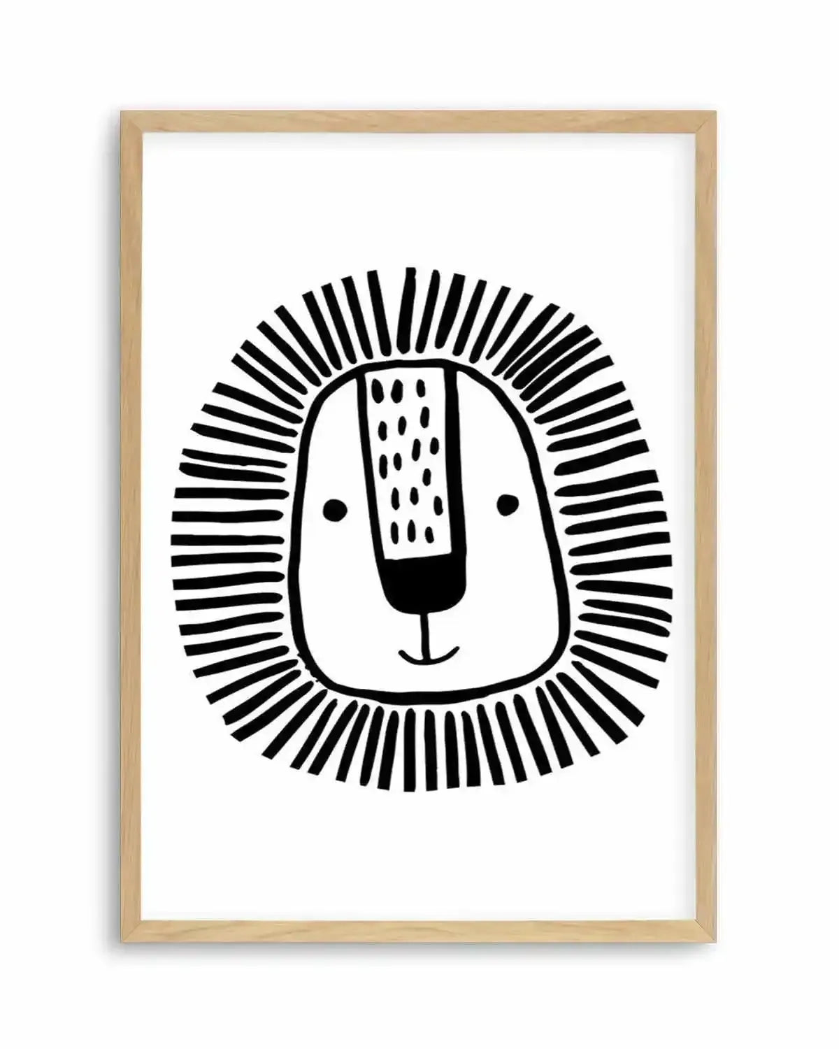 Lion I B&W Art Print from Olive et Oriel where you can shop wallpaper and artworks online