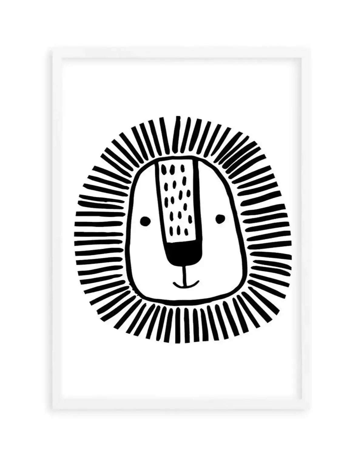 Lion I B&W Art Print from Olive et Oriel where you can shop wallpaper and artworks online