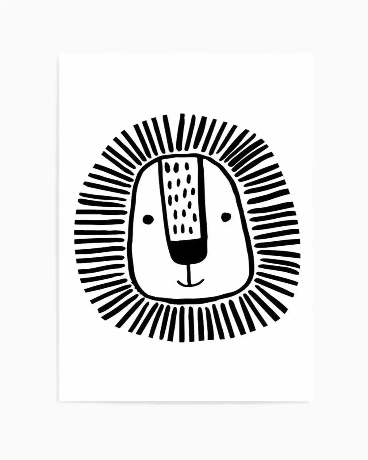 Lion I B&W Art Print from Olive et Oriel where you can shop wallpaper and artworks online