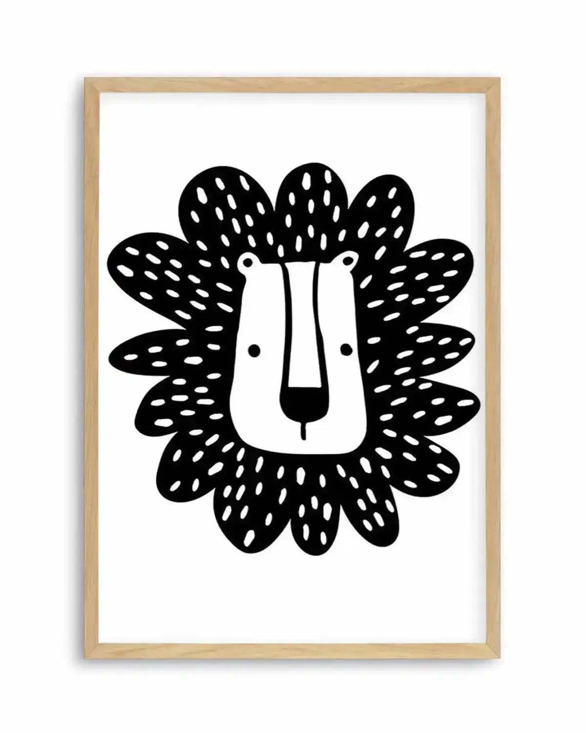 Lion II B&W Art Print from Olive et Oriel where you can shop wallpaper and artworks online