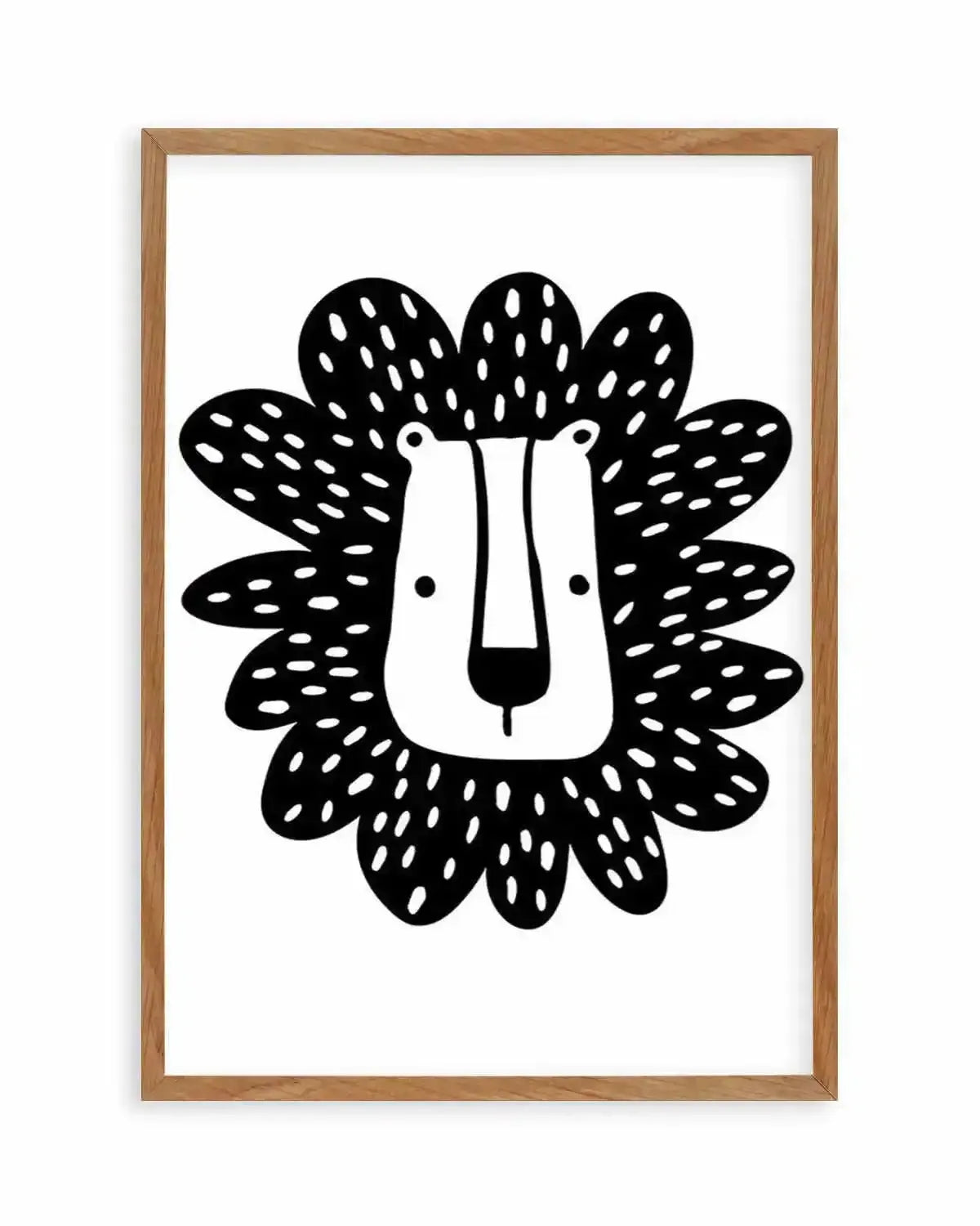 Lion II B&W Art Print from Olive et Oriel where you can shop wallpaper and artworks online