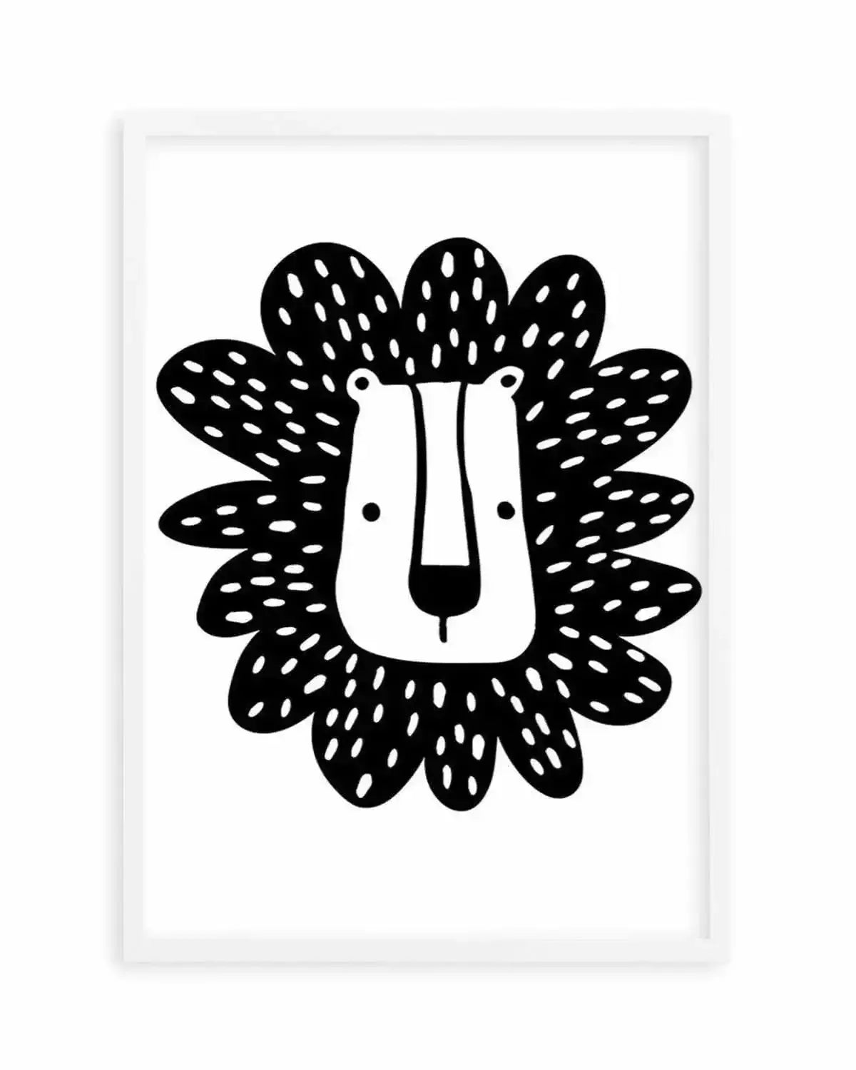 Lion II B&W Art Print from Olive et Oriel where you can shop wallpaper and artworks online