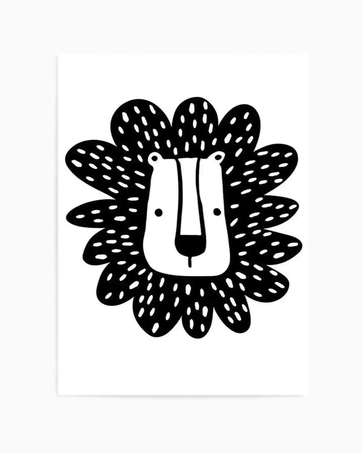 Lion II B&W Art Print from Olive et Oriel where you can shop wallpaper and artworks online