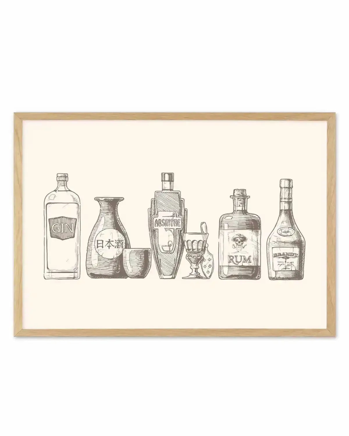 Liquor Cabinet Art Print from Olive et Oriel where you can shop wallpaper and artworks online