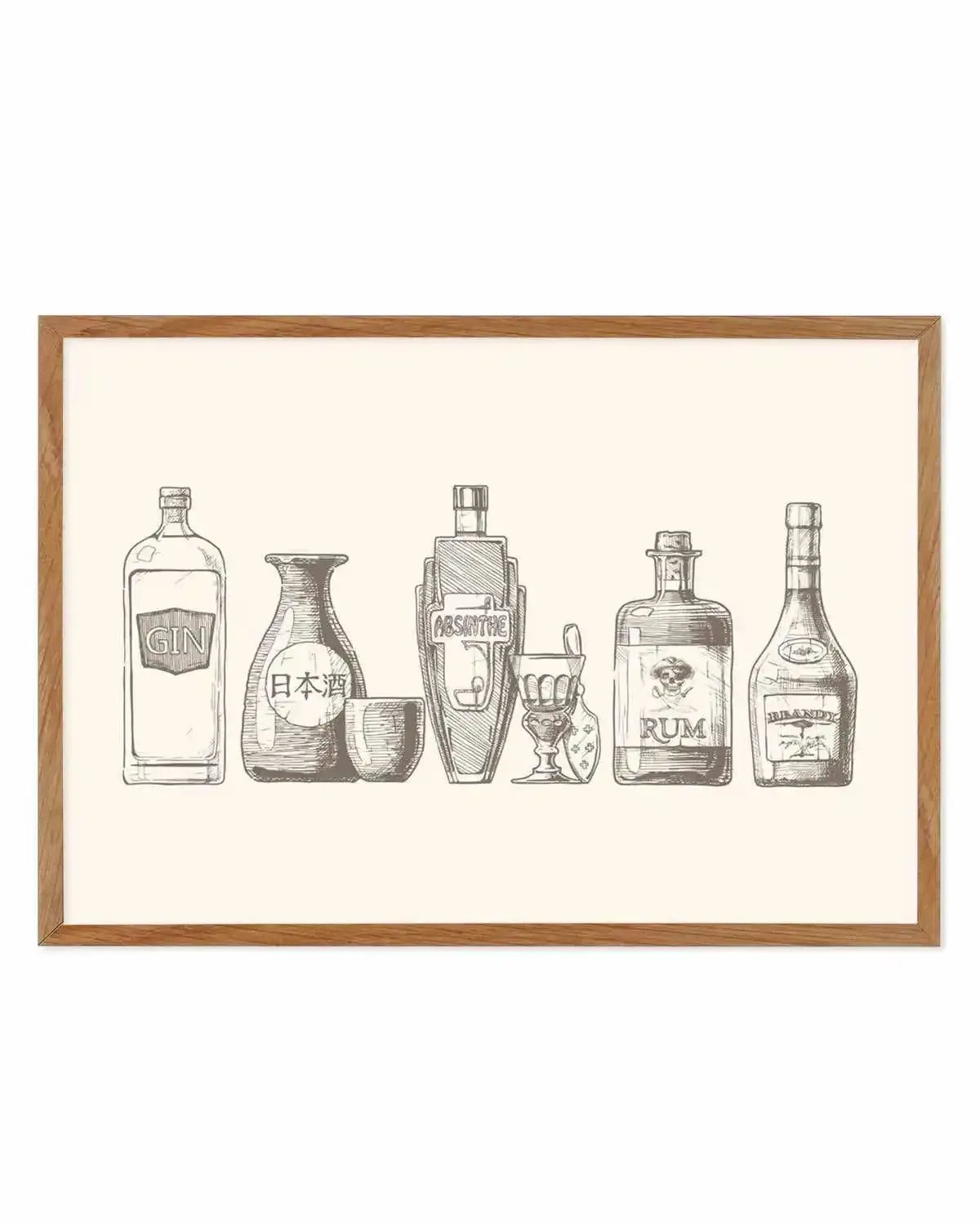 Liquor Cabinet Art Print from Olive et Oriel where you can shop wallpaper and artworks online