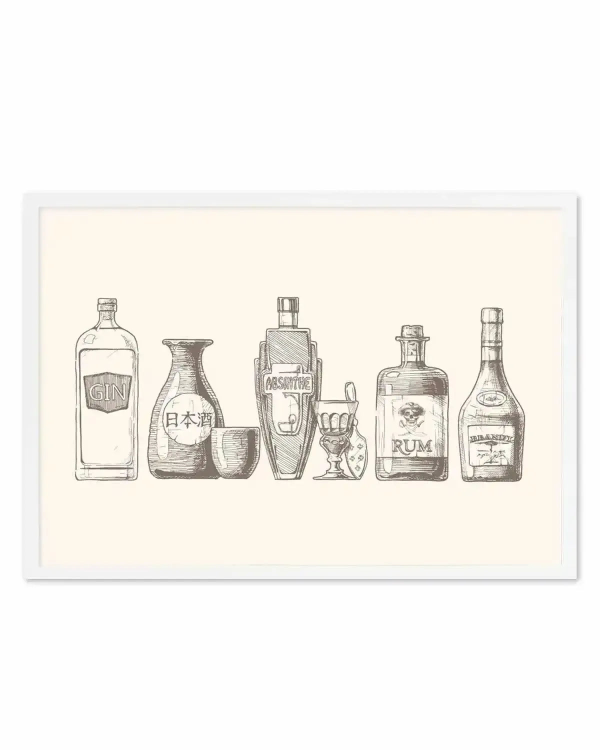 Liquor Cabinet Art Print from Olive et Oriel where you can shop wallpaper and artworks online