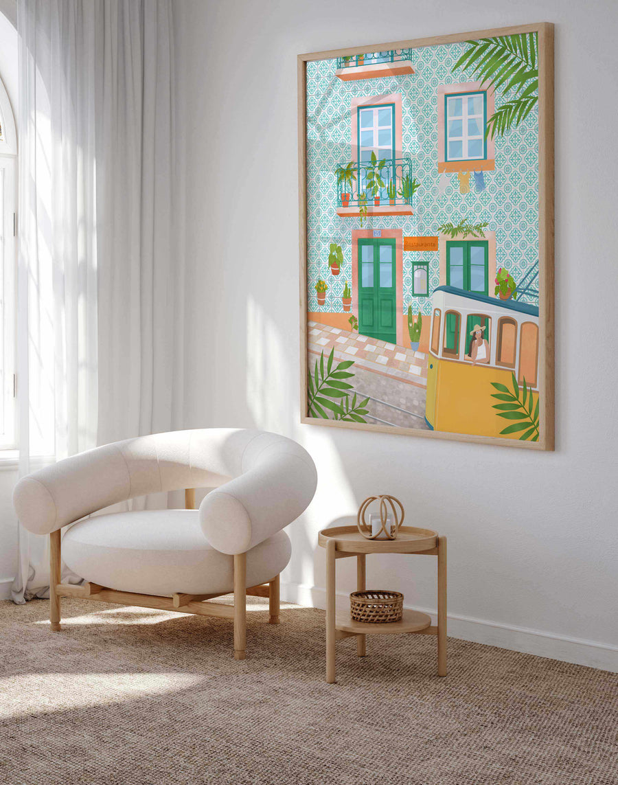Lisboa Tram By Petra Lizde | Art Print from Olive et Oriel where you can shop wallpaper and artworks online