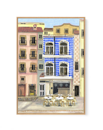 Lisbon by Laura Page | Framed Canvas Wall Art