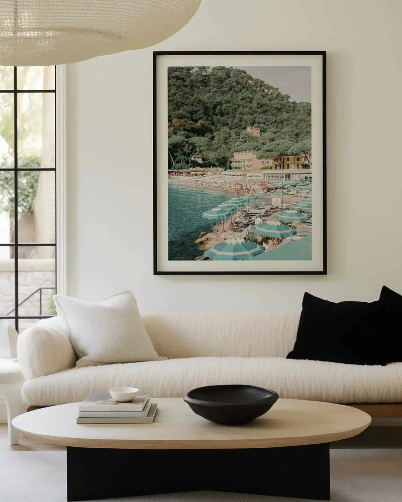 Little Bay II, Italian Riviera Art Print from Olive et Oriel where you can shop wallpaper and artworks online