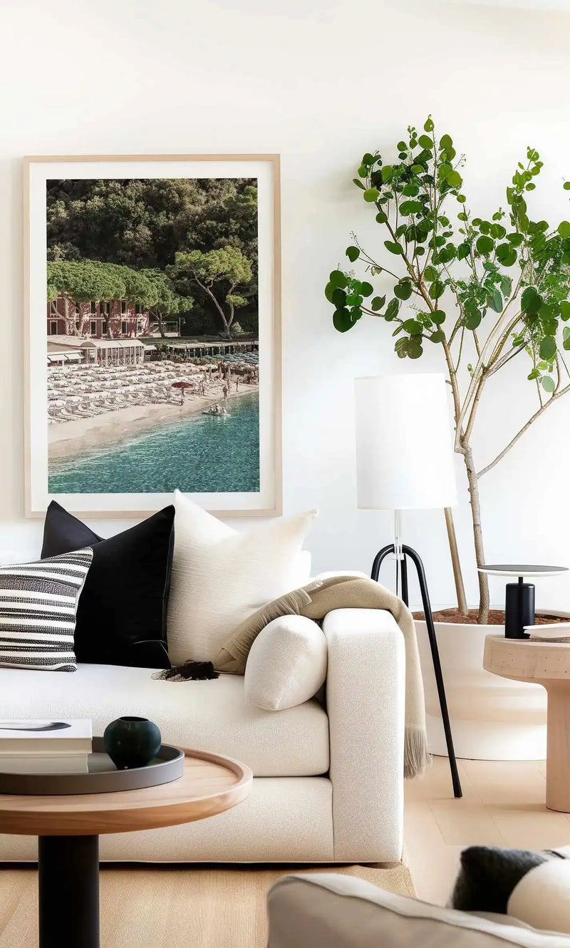 Little Bay III, Italian Riviera Art Print from Olive et Oriel where you can shop wallpaper and artworks online