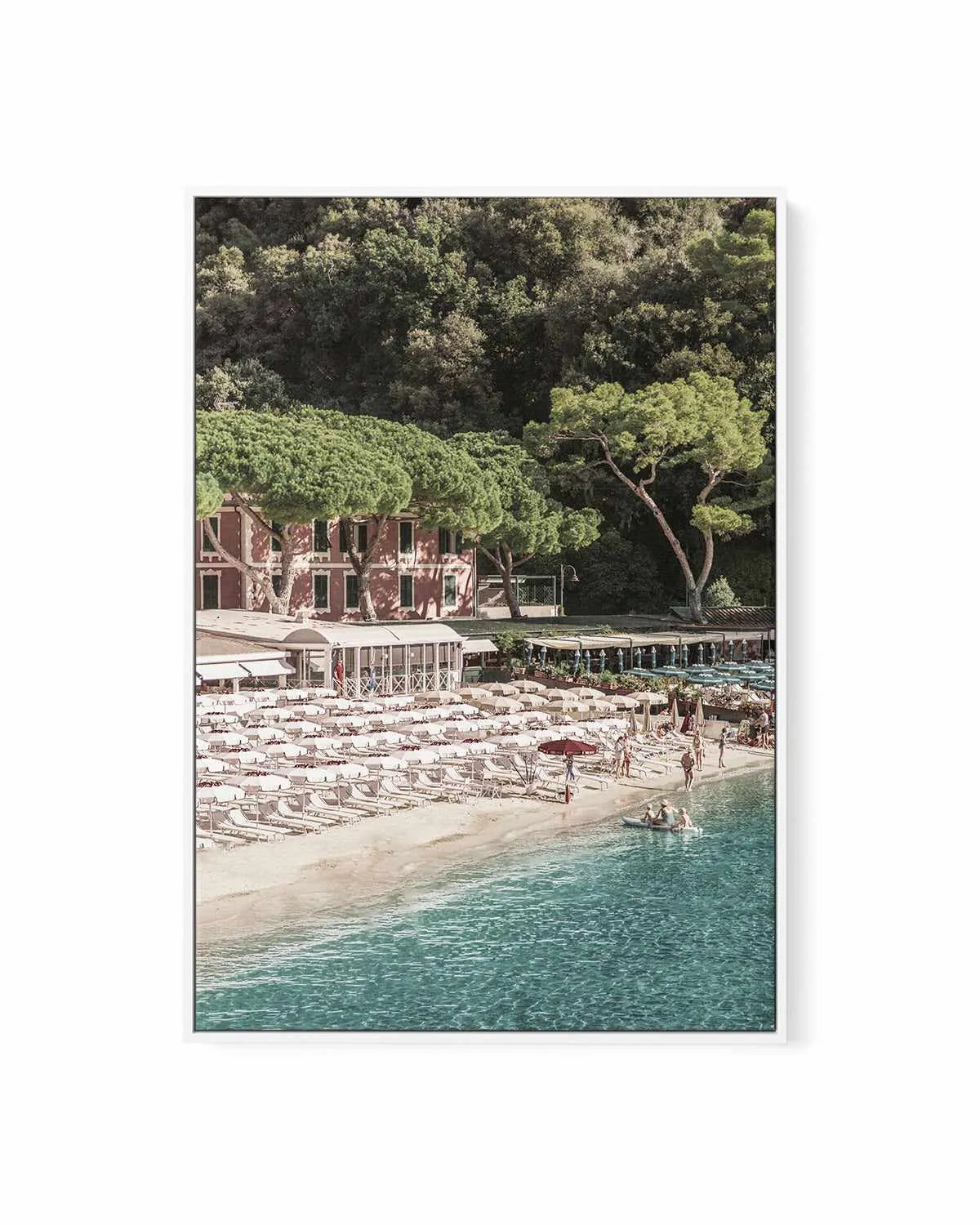 Little Bay III, Italian Riviera | Framed Canvas Art Print from Olive et Oriel where you can shop wallpaper and artworks online