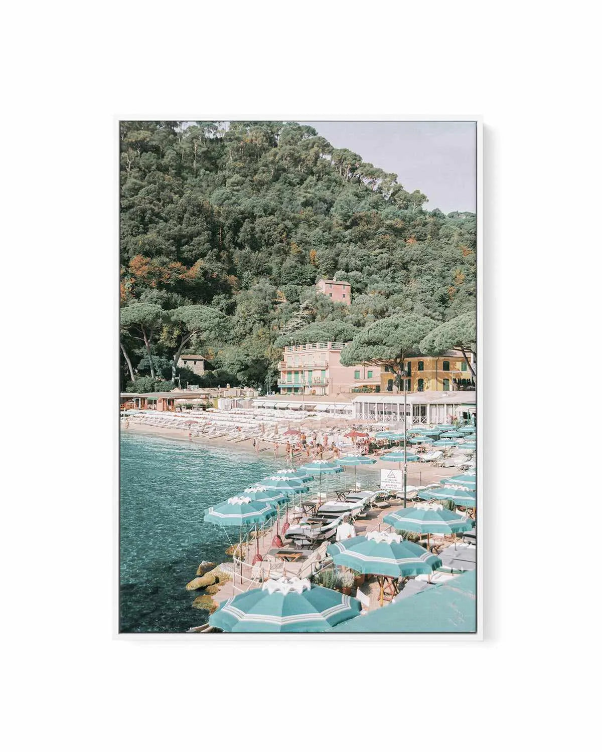 Little Bay II, Italian Riviera | Framed Canvas Art Print from Olive et Oriel where you can shop wallpaper and artworks online