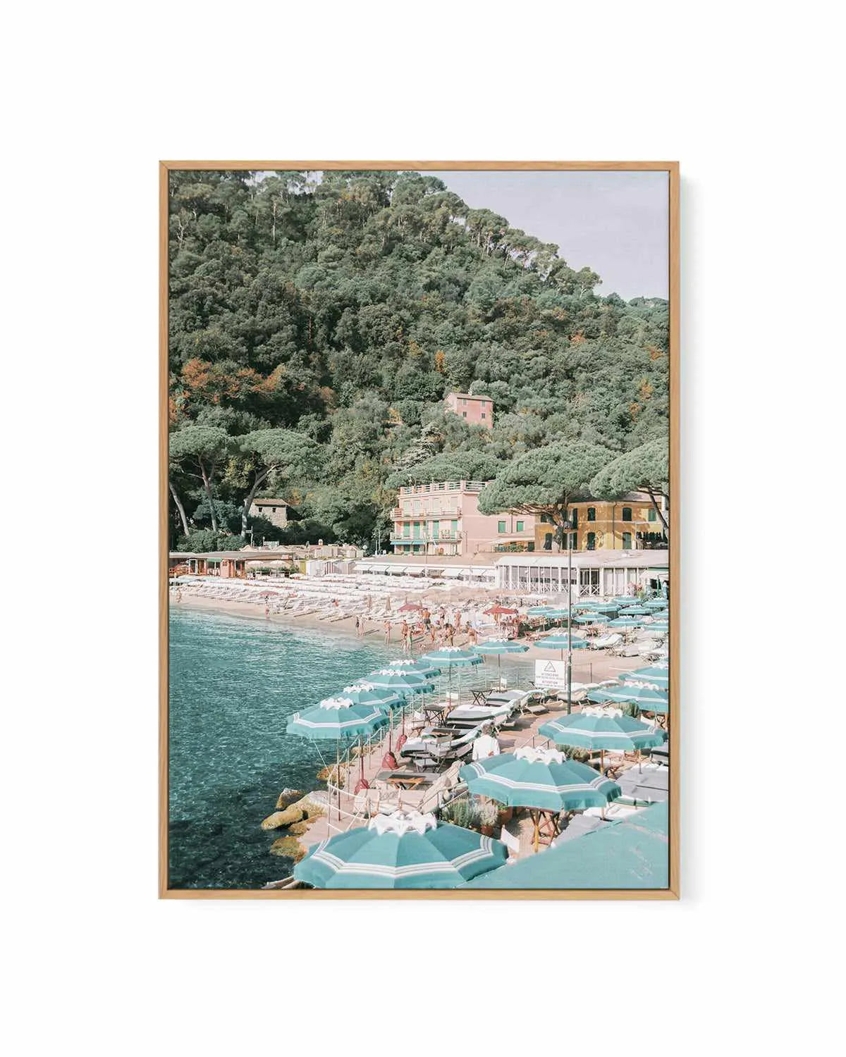Little Bay II, Italian Riviera | Framed Canvas Art Print from Olive et Oriel where you can shop wallpaper and artworks online