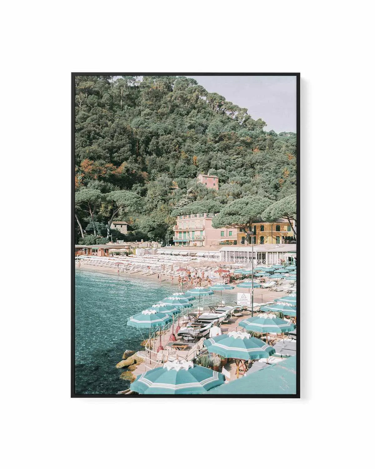 Little Bay II, Italian Riviera | Framed Canvas Art Print from Olive et Oriel where you can shop wallpaper and artworks online