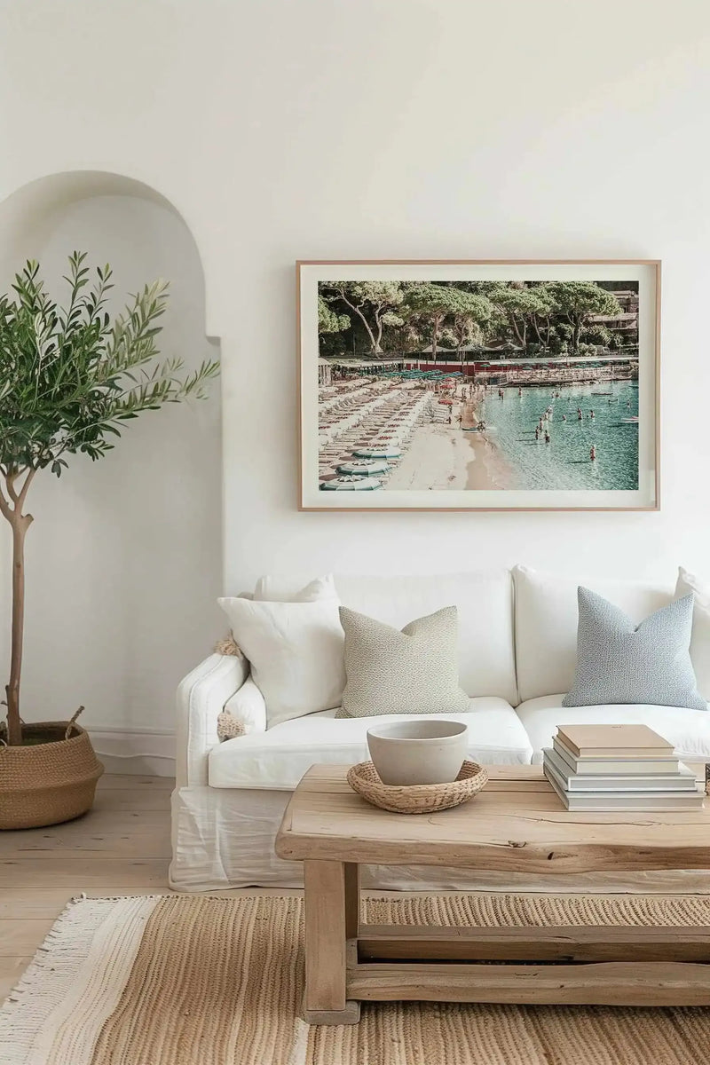 Little Bay, Italian Riviera Art Print from Olive et Oriel where you can shop wallpaper and artworks online