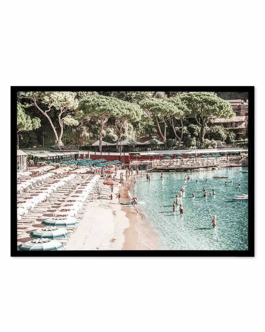 Little Bay, Italian Riviera Art Print from Olive et Oriel where you can shop wallpaper and artworks online