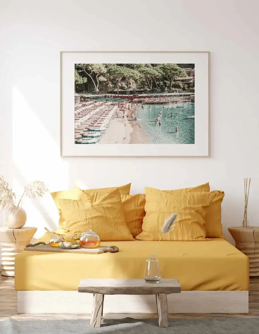 Little Bay, Italian Riviera Art Print from Olive et Oriel where you can shop wallpaper and artworks online