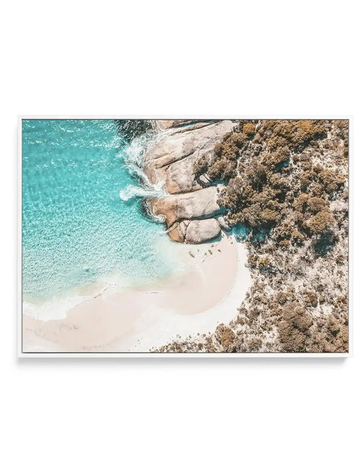 Little Beach | Albany, WA | Framed Canvas-CANVAS-You can shop wall art online with Olive et Oriel for everything from abstract art to fun kids wall art. Our beautiful modern art prints and canvas art are available from large canvas prints to wall art paintings and our proudly Australian artwork collection offers only the highest quality framed large wall art and canvas art Australia - You can buy fashion photography prints or Hampton print posters and paintings on canvas from Olive et Oriel and 