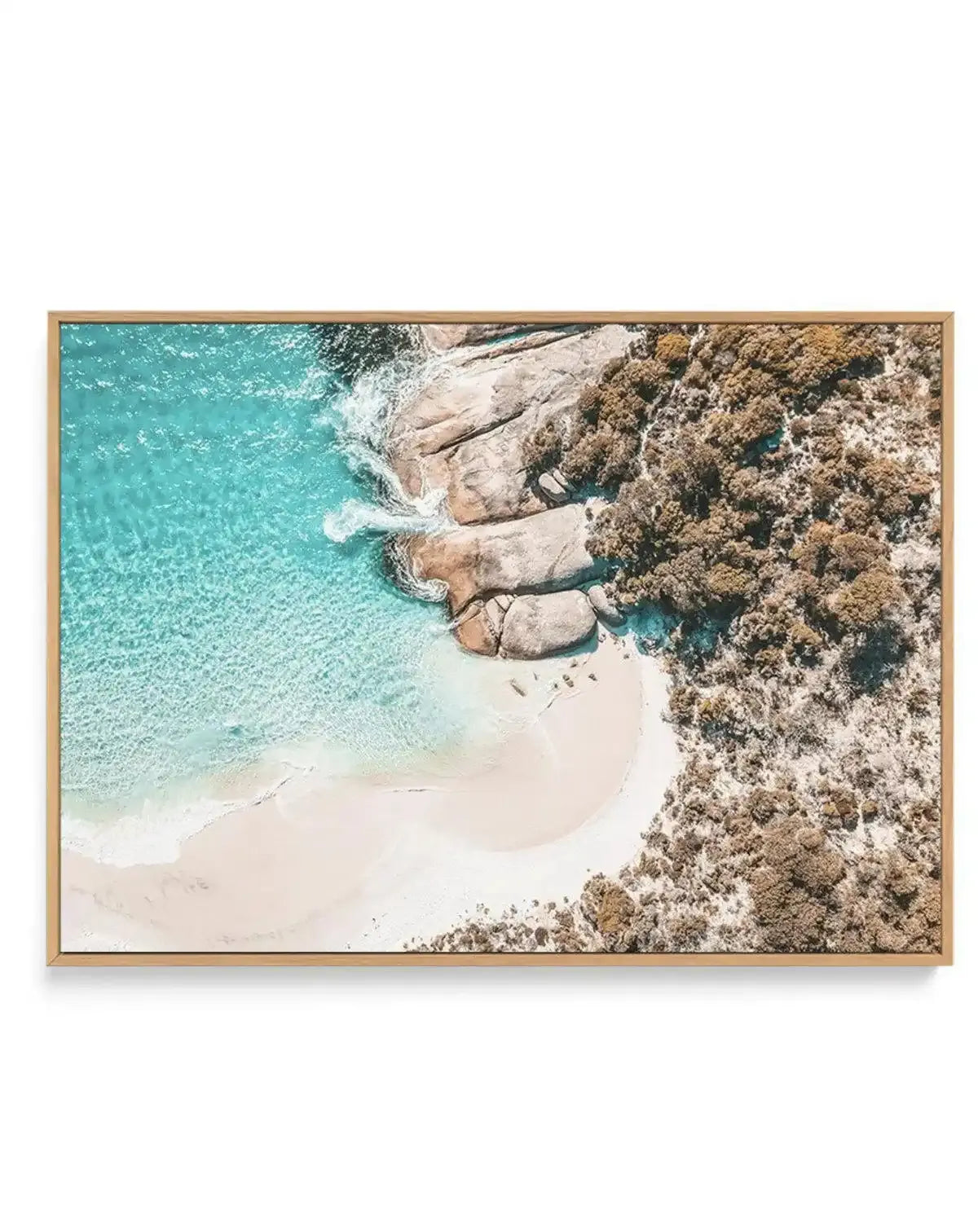 Little Beach | Albany, WA | Framed Canvas-CANVAS-You can shop wall art online with Olive et Oriel for everything from abstract art to fun kids wall art. Our beautiful modern art prints and canvas art are available from large canvas prints to wall art paintings and our proudly Australian artwork collection offers only the highest quality framed large wall art and canvas art Australia - You can buy fashion photography prints or Hampton print posters and paintings on canvas from Olive et Oriel and 