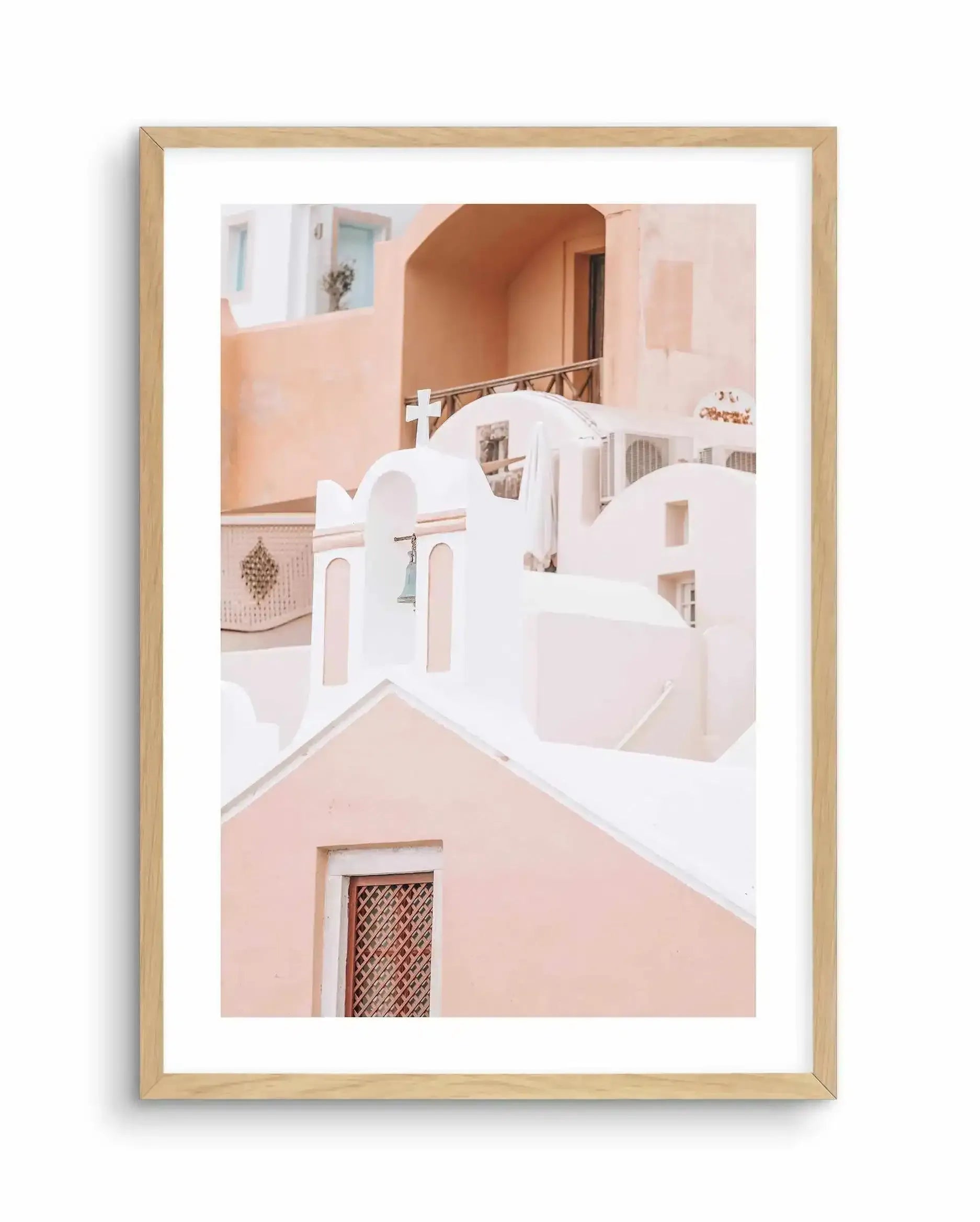 Little Blue Bell | Santorini Art Print-Shop Greece Wall Art Prints Online with Olive et Oriel - Our collection of Greek Islands art prints offer unique wall art including blue domes of Santorini in Oia, mediterranean sea prints and incredible posters from Milos and other Greece landscape photography - this collection will add mediterranean blue to your home, perfect for updating the walls in coastal, beach house style. There is Greece art on canvas and extra large wall art with fast, free shippi