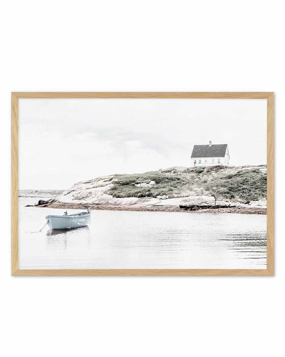 Little Blue Boat Art Print