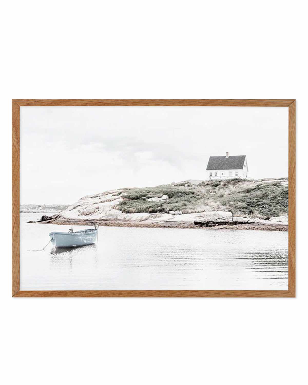 Little Blue Boat Art Print