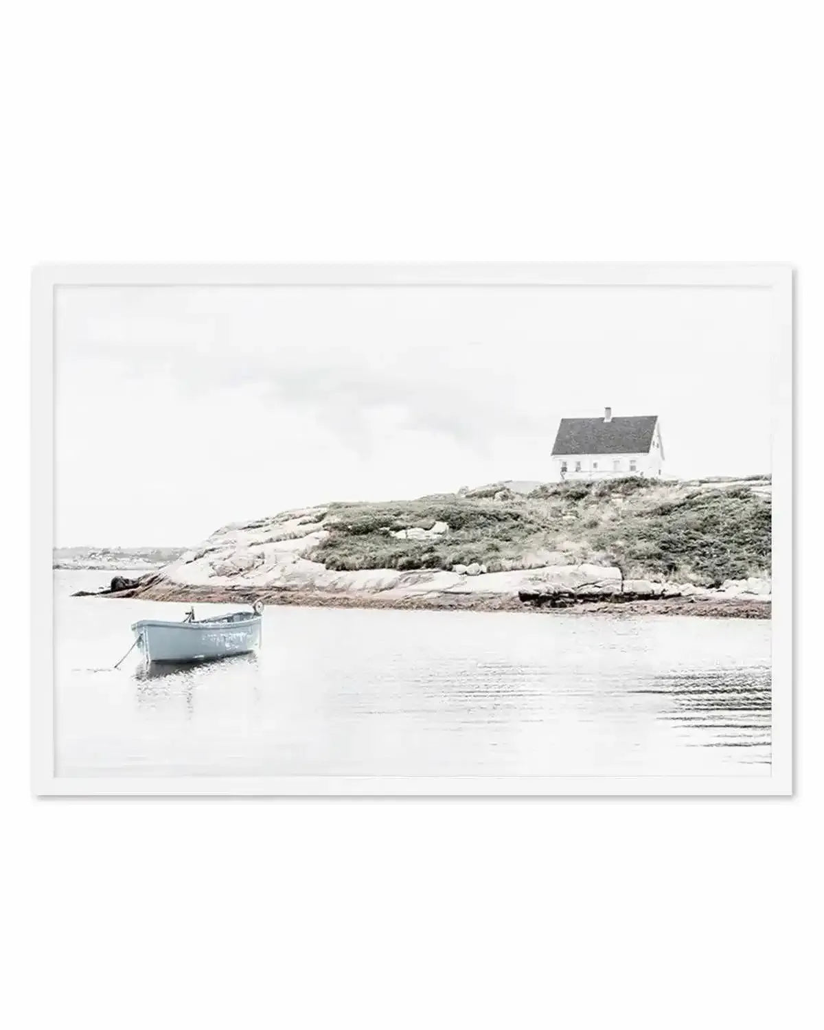 Little Blue Boat Art Print from Olive et Oriel where you can shop wallpaper and artworks online