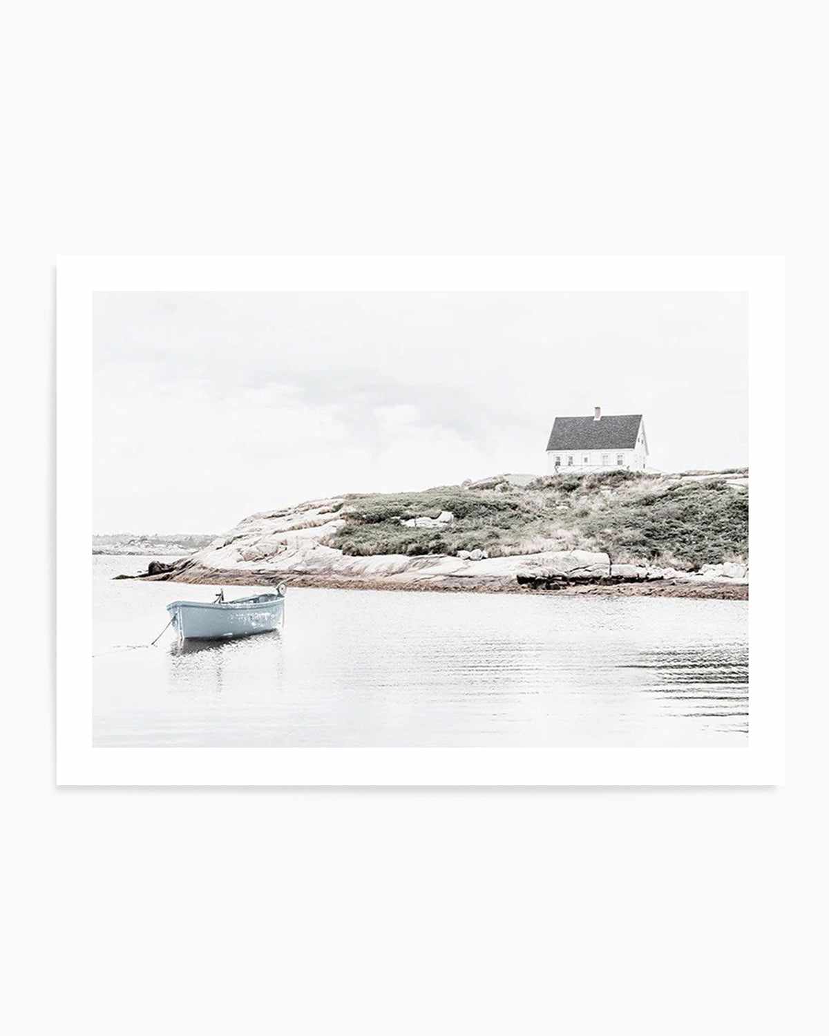 Little Blue Boat Art Print