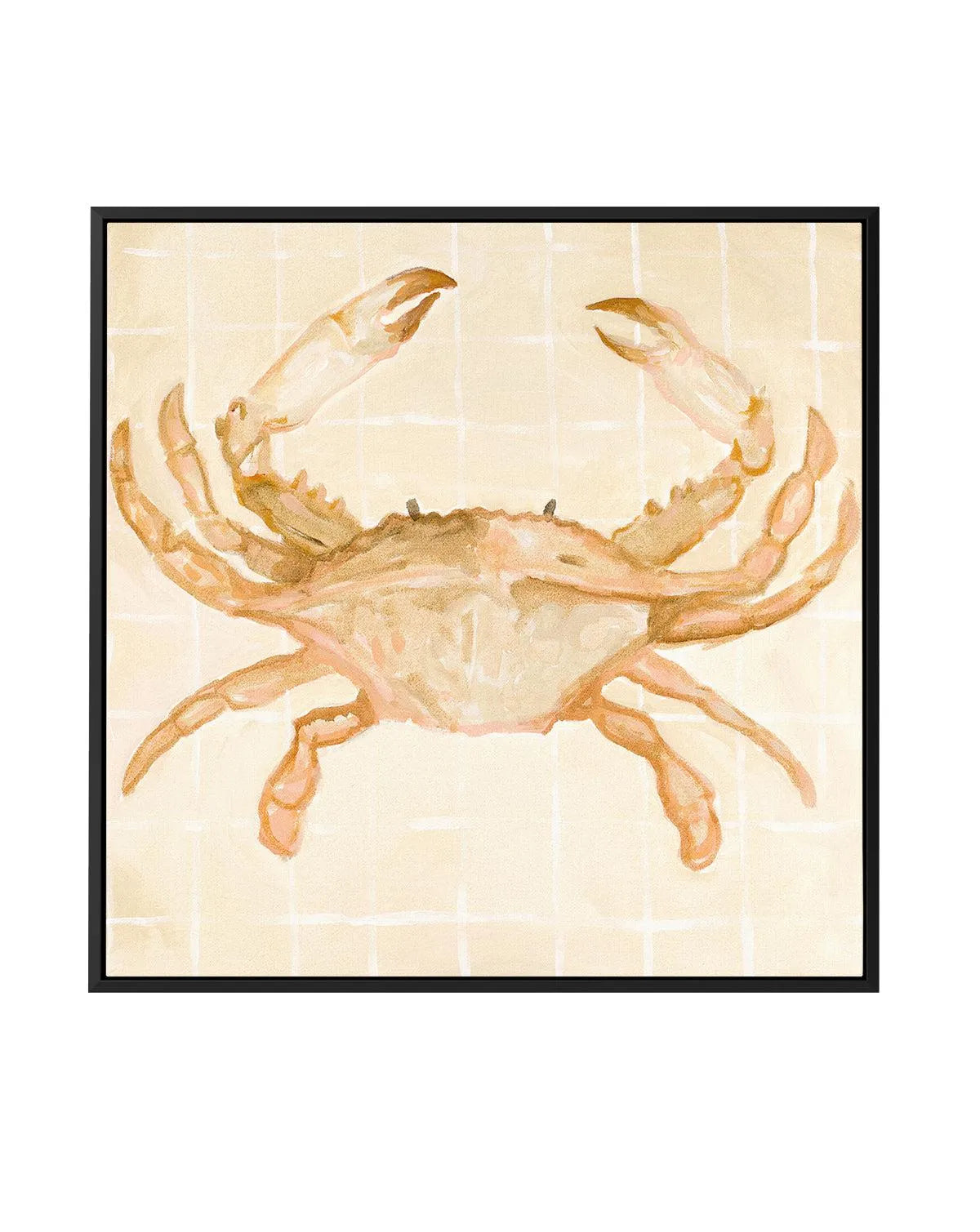 Little Bohemian Crab by Natalie Jane | Framed Canvas Art Print from Olive et Oriel where you can shop wallpaper and artworks online