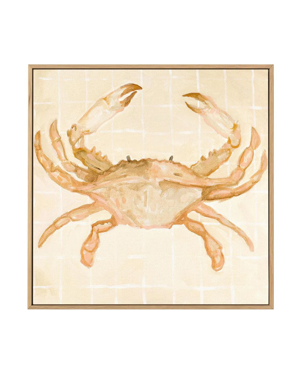 Little Bohemian Crab by Natalie Jane | Framed Canvas Art Print from Olive et Oriel where you can shop wallpaper and artworks online