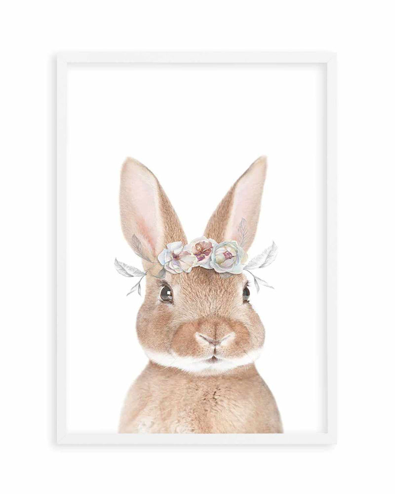 Little Bunny | Flower Crown Art Print