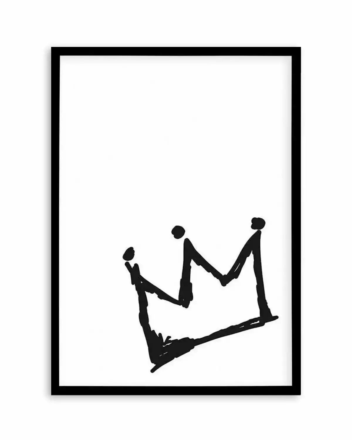 Little Crown | 2 Colour Options Art Print from Olive et Oriel where you can shop wallpaper and artworks online