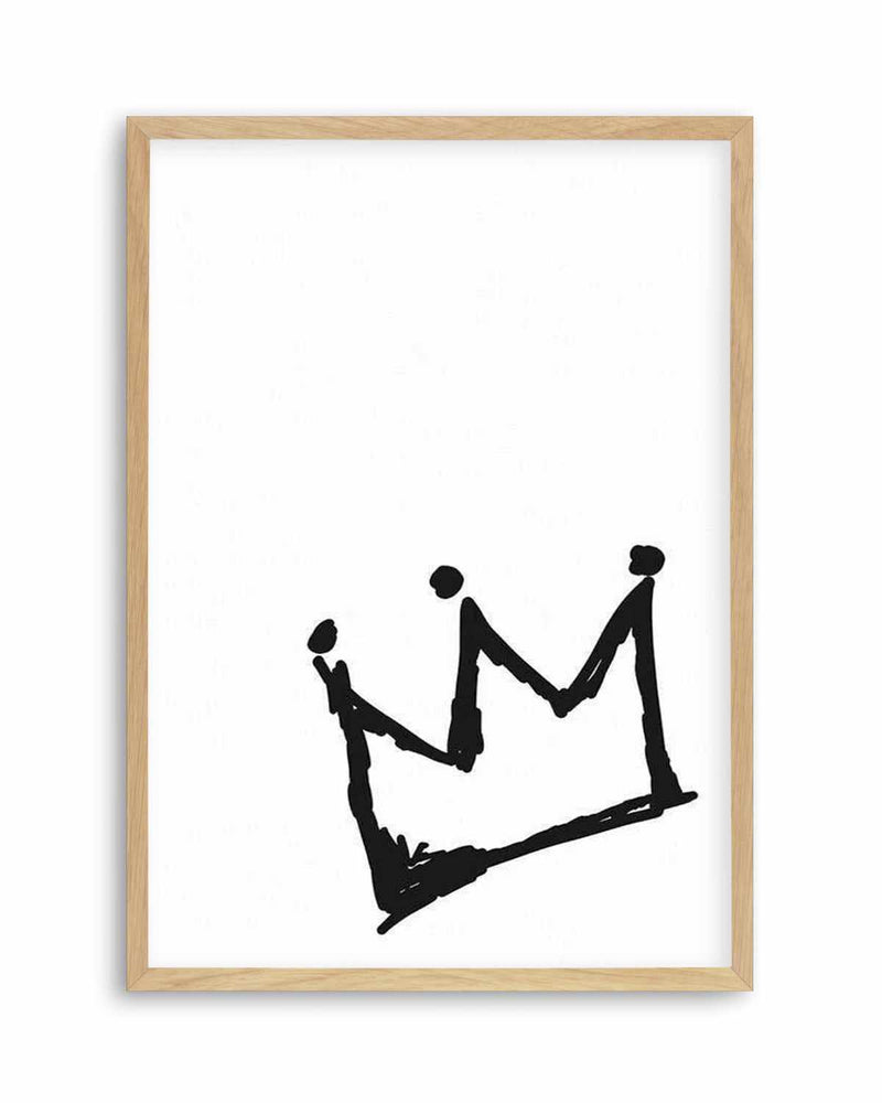 Little Crown | 2 Colour Options Art Print