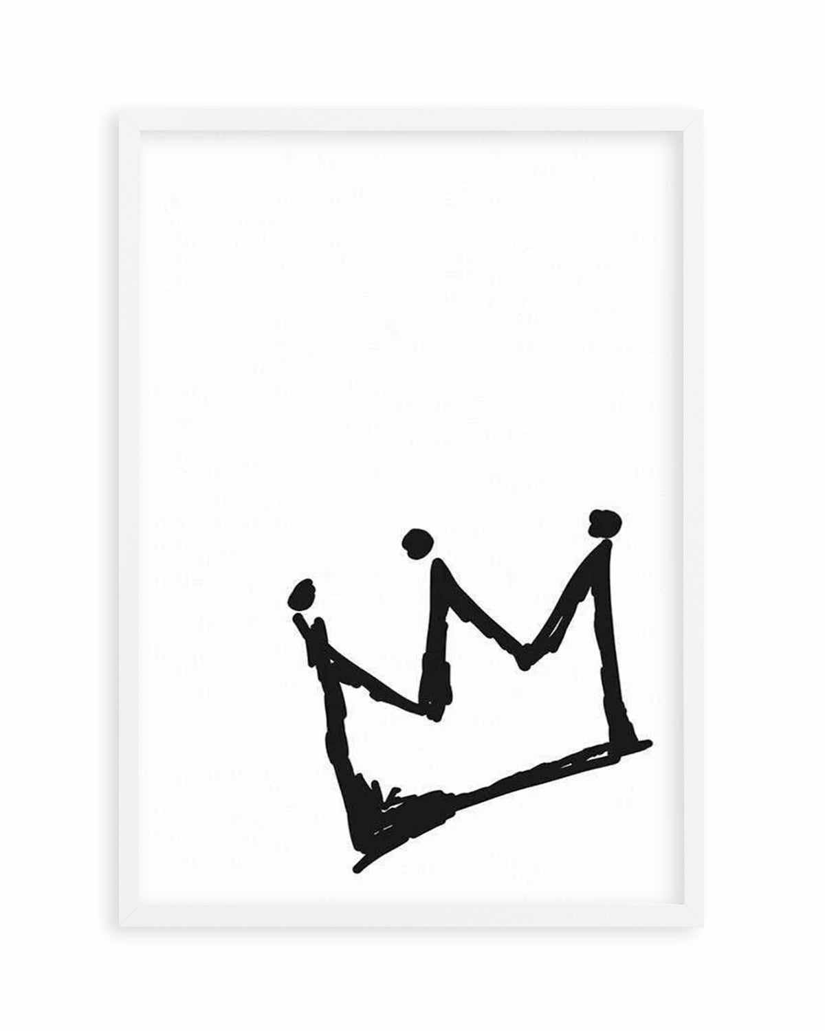 Little Crown | 2 Colour Options Art Print