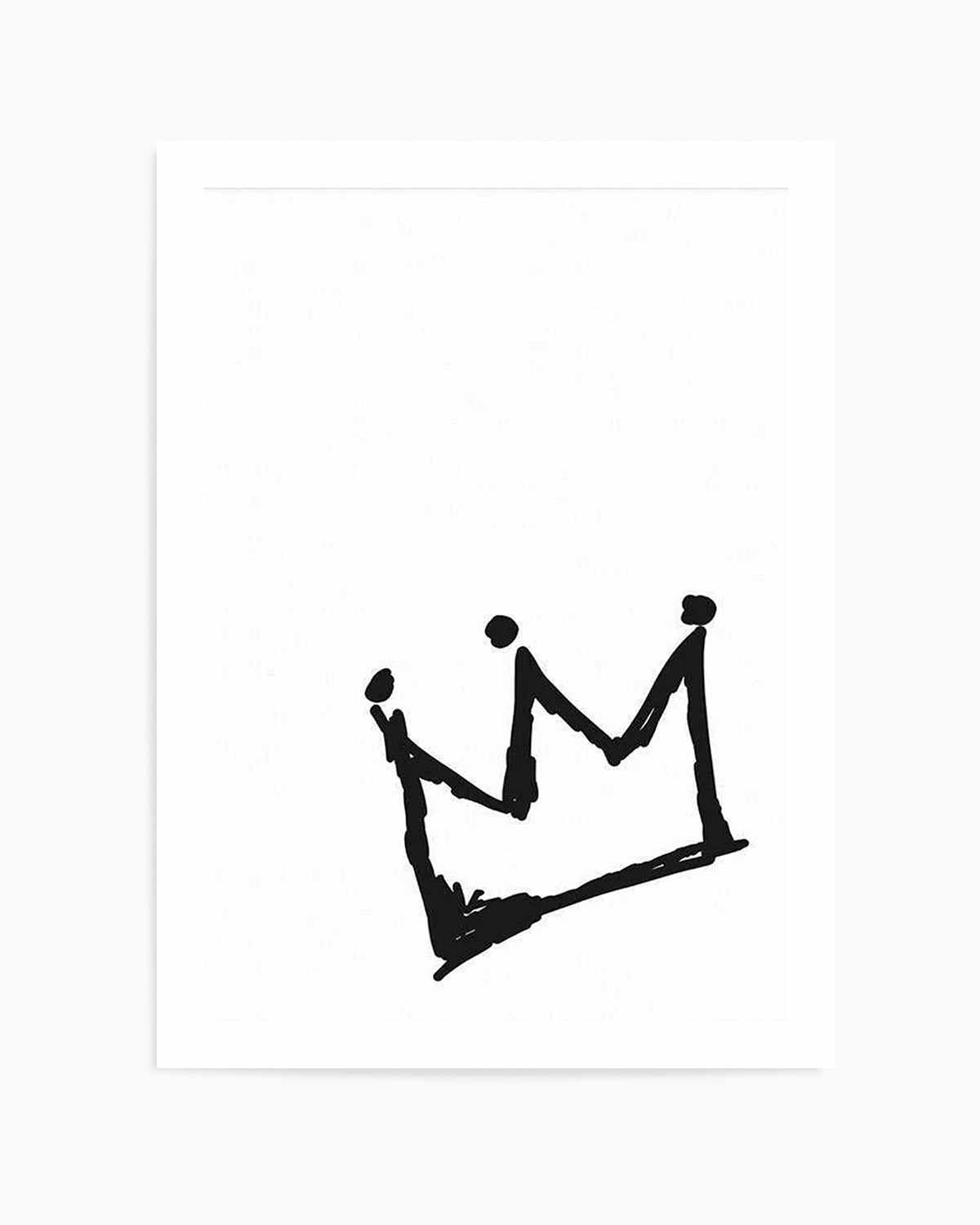 Little Crown | 2 Colour Options Art Print