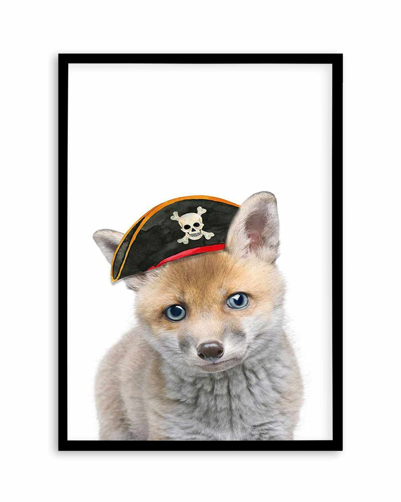 Little Fox | Pirate Hat Art Print