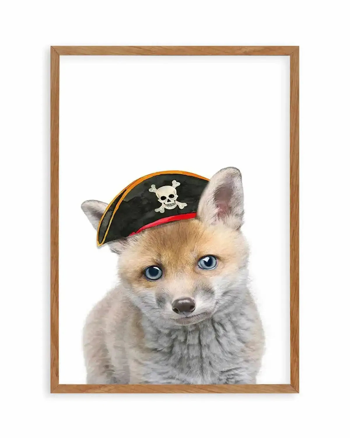 Little Fox | Pirate Hat Art Print from Olive et Oriel where you can shop wallpaper and artworks online