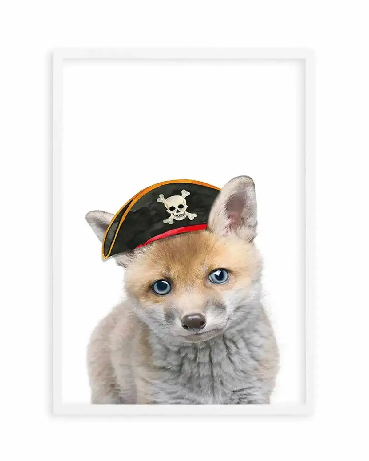 Little Fox | Pirate Hat Art Print from Olive et Oriel where you can shop wallpaper and artworks online