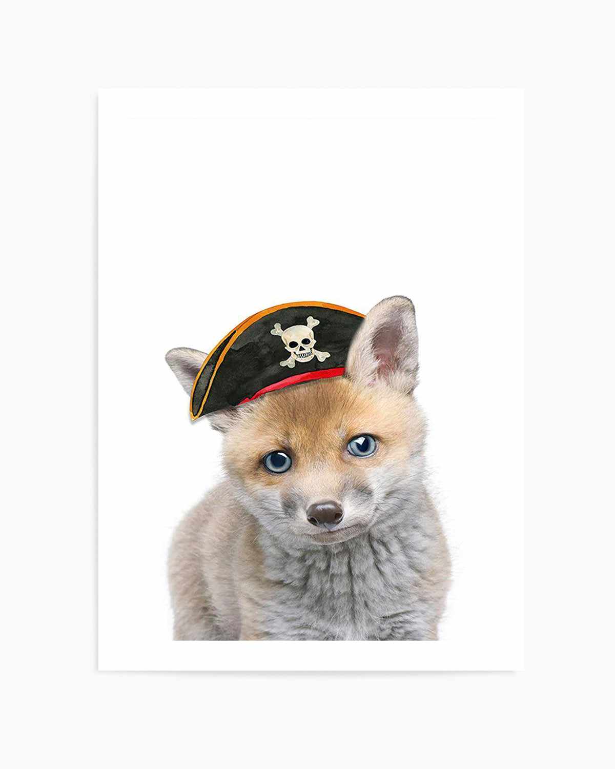 Little Fox | Pirate Hat Art Print