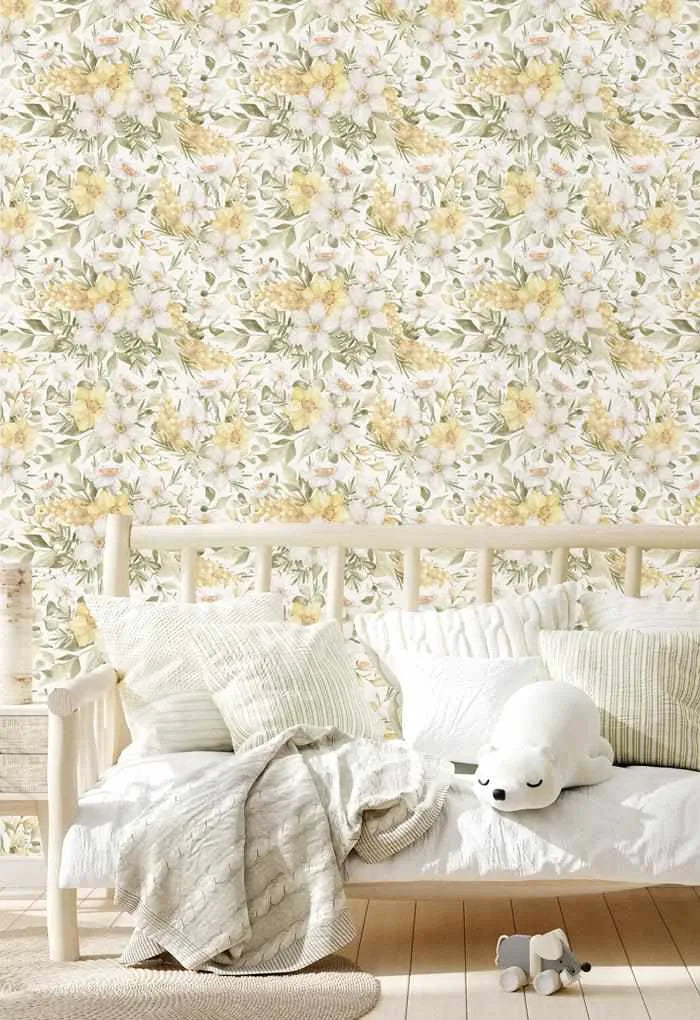 Little Golden Fleur Wallpaper-Wallpaper-Buy Kids Removable Wallpaper Online Our Custom Made Children‚àö¬¢‚Äö√á¬®‚Äö√ë¬¢s Wallpapers Are A Fun Way To Decorate And Enhance Boys Bedroom Decor And Girls Bedrooms They Are An Amazing Addition To Your Kids Bedroom Walls Our Collection of Kids Wallpaper Is Sure To Transform Your Kids Rooms Interior Style From Pink Wallpaper To Dinosaur Wallpaper Even Marble Wallpapers For Teen Boys Shop Peel And Stick Wallpaper Online Today With Olive et Oriel