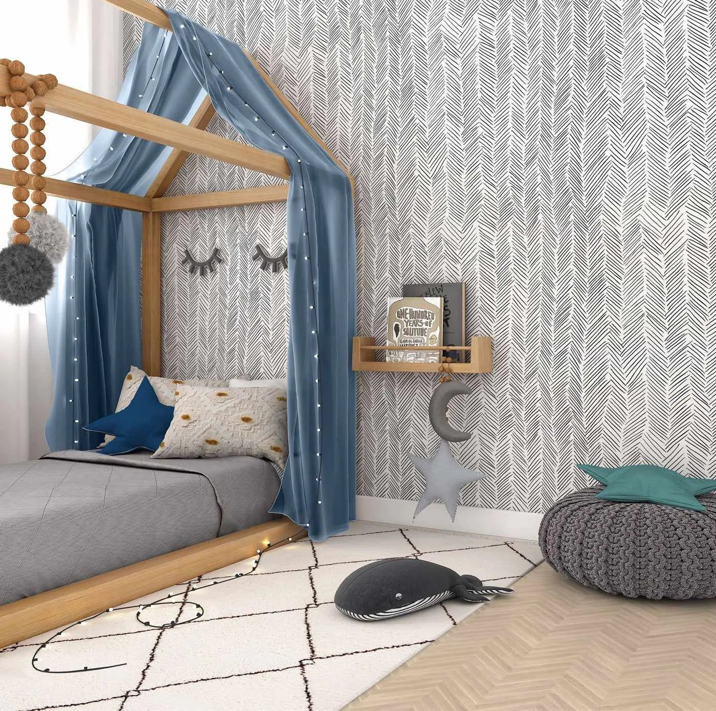 Little Herringbone Wallpaper-Wallpaper-Buy Kids Removable Wallpaper Online Our Custom Made Children√¢‚Ç¨‚Ñ¢s Wallpapers Are A Fun Way To Decorate And Enhance Boys Bedroom Decor And Girls Bedrooms They Are An Amazing Addition To Your Kids Bedroom Walls Our Collection of Kids Wallpaper Is Sure To Transform Your Kids Rooms Interior Style From Pink Wallpaper To Dinosaur Wallpaper Even Marble Wallpapers For Teen Boys Shop Peel And Stick Wallpaper Online Today With Olive et Oriel