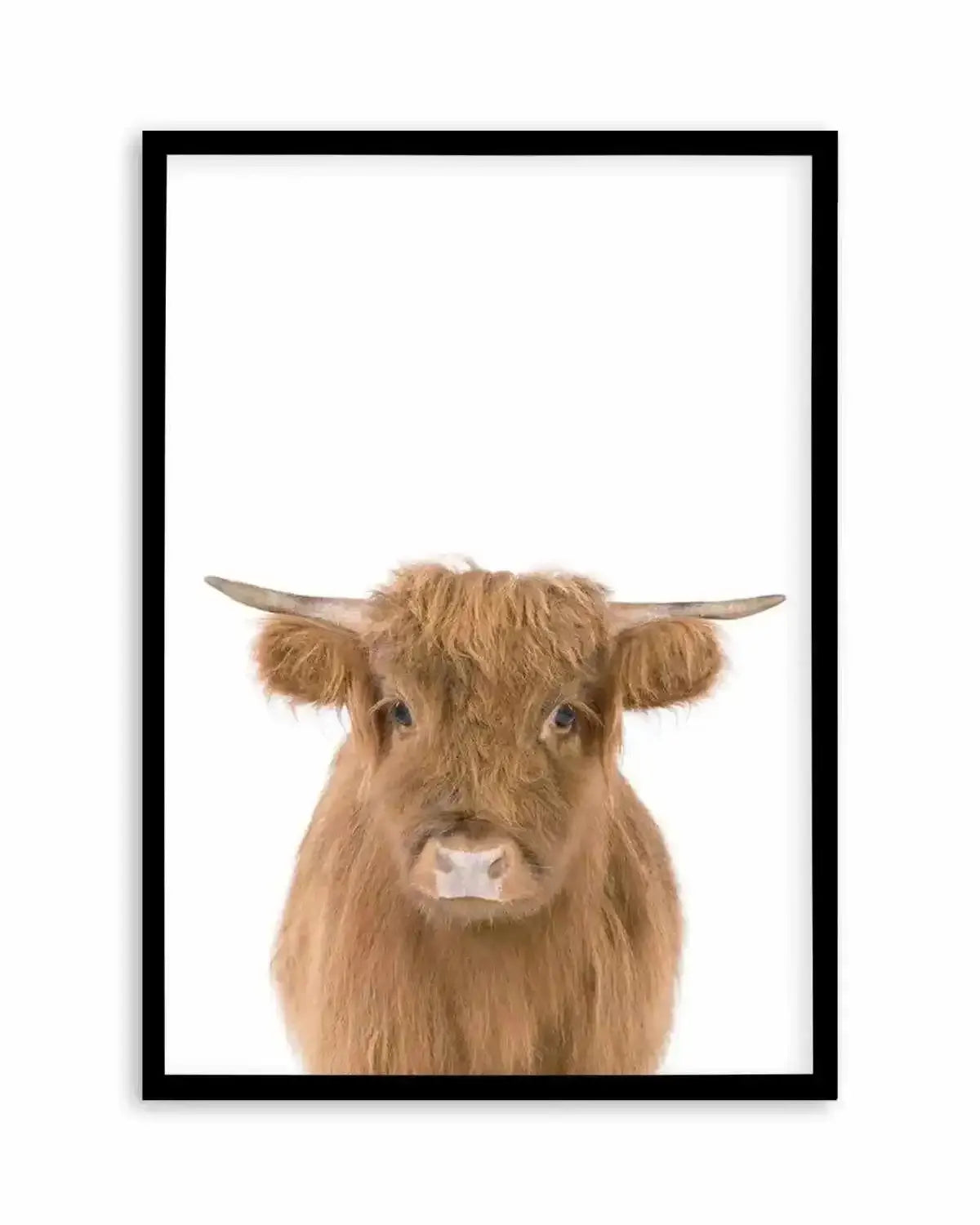 Little Highlander Cow Art Print from Olive et Oriel where you can shop wallpaper and artworks online