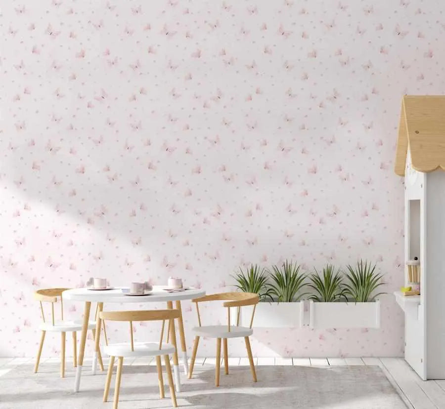 Little Pink Butterflies Wallpaper-Wallpaper-Buy Kids Removable Wallpaper Online Our Custom Made Children‚àö¬¢‚Äö√á¬®‚Äö√ë¬¢s Wallpapers Are A Fun Way To Decorate And Enhance Boys Bedroom Decor And Girls Bedrooms They Are An Amazing Addition To Your Kids Bedroom Walls Our Collection of Kids Wallpaper Is Sure To Transform Your Kids Rooms Interior Style From Pink Wallpaper To Dinosaur Wallpaper Even Marble Wallpapers For Teen Boys Shop Peel And Stick Wallpaper Online Today With Olive et Oriel